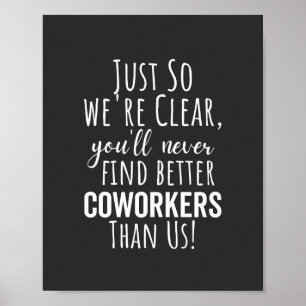 Coworker Goodbye   Umzug von Arbeitnehmern   Verla Poster