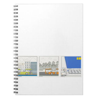 Coworker ruft SpiralNotebook heraus Notizblock