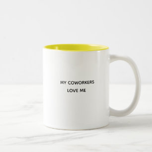 Coworker Valentine Cadeau, Amusante Mug à deux ton