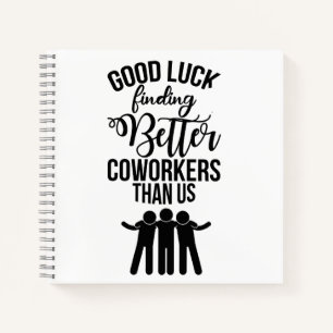 Coworker Verlass Geschenk, neues Job-Geschenk Note Notizbuch