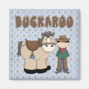 Cowpoke-Cowboy-Pferdebuckaroo-Kühlschrankmagnet Magnet