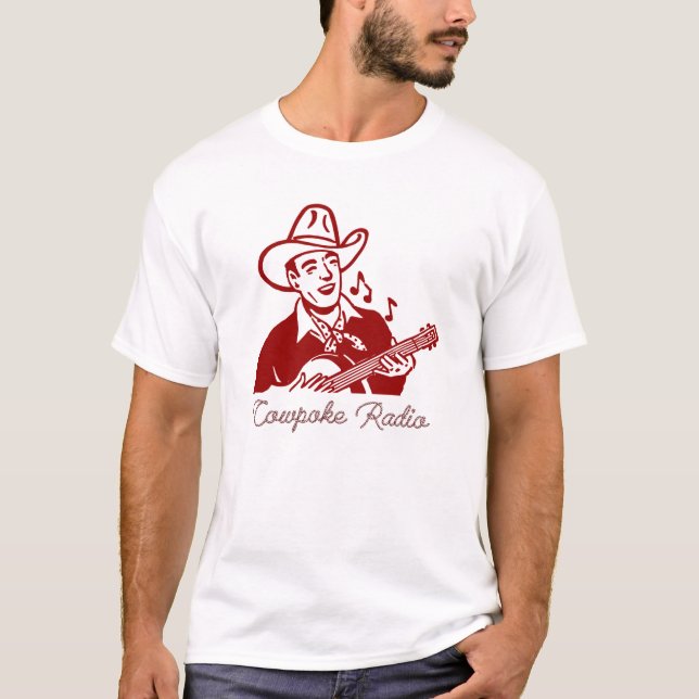 Cowpoke Radio Singing Cowboy T - Shirt (Vorderseite)