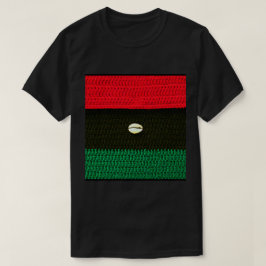 Cowrie Muschel Red Black Green Crochet Print T-Shirt