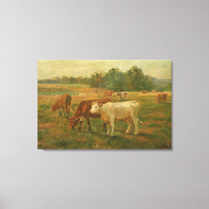 Cows - Edward Mitchell Bannister - c1890 Leinwanddruck