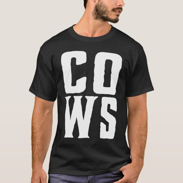 COWS! Funny Screaming Cow Hob Farmer T-Shirt (Vorderseite)