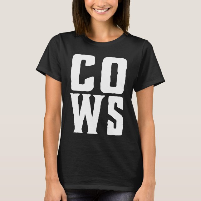 COWS! Funny Screaming Cow Hob Farmer T-Shirt (Vorderseite)