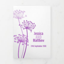 Cows parsley flowerhead purple wedding
