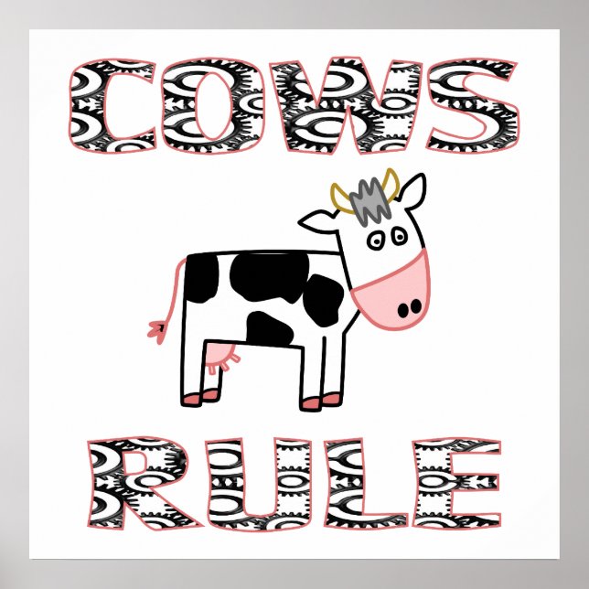 COWS RULE Poster (Vorne)