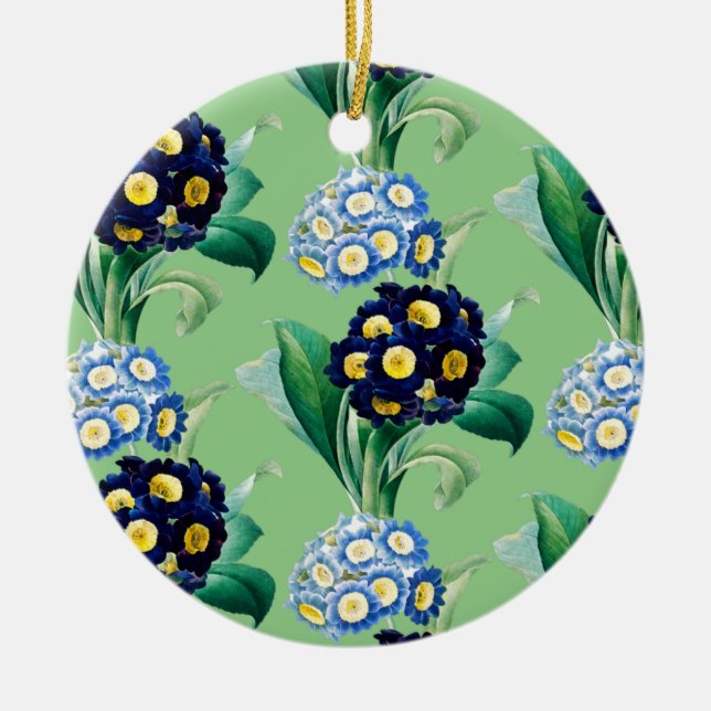 Cowslip Primrose Botanical Keramik Ornament (Vorne)