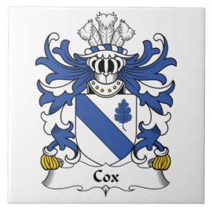 Cox-Familienwappen Fliese