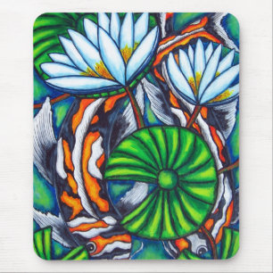 Coy Carp Colorful Mousepad