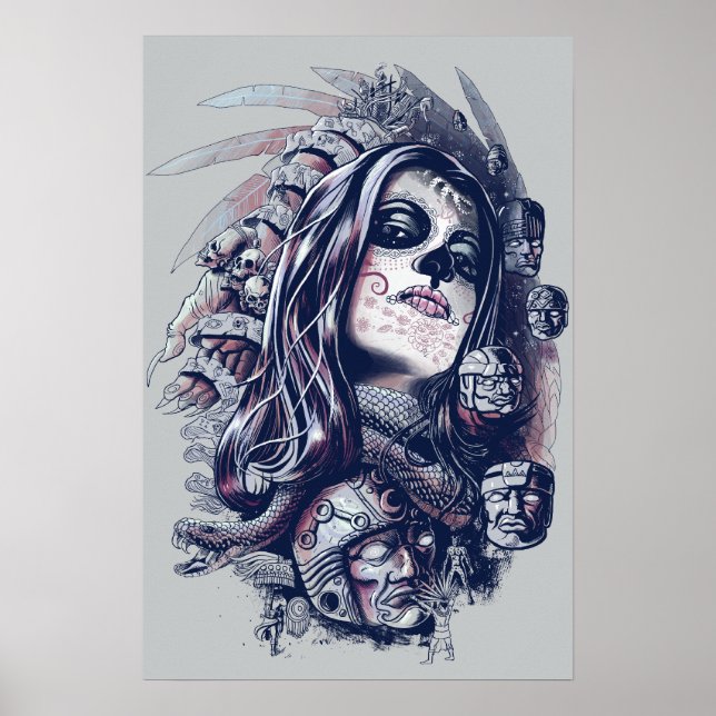 Coyolxaugqui Poster (Vorne)