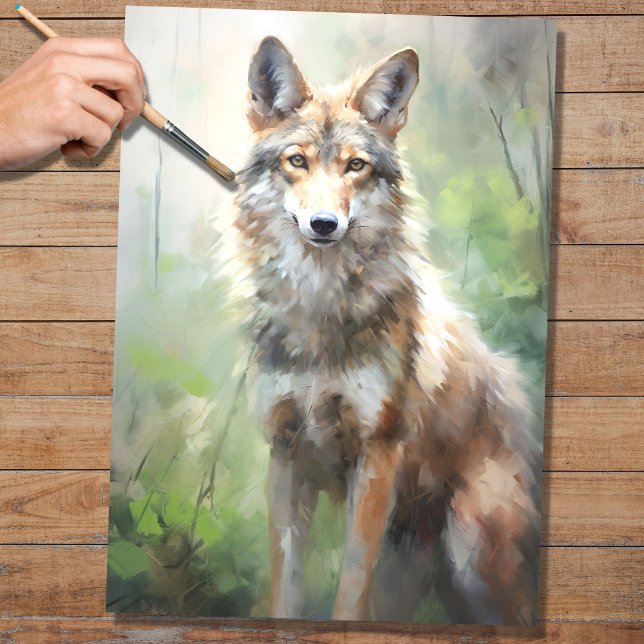Coyote 1 Decoupage Paper Seidenpapier (Von Creator hochgeladen)