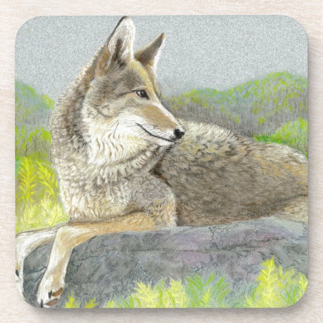 Coyote Beverage Coaster Getränkeuntersetzer (Vorderseite)