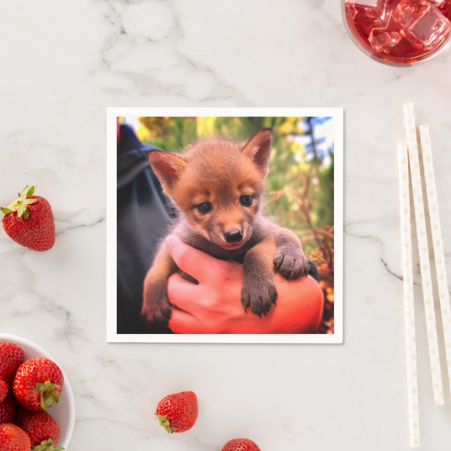 Coyote Cub Serviette (Beispiel)