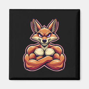 Coyote Flex Muscles Fan Lover Bodybuilding Gym Magnet