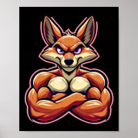 Coyote Flex Muscles Fan Lover Bodybuilding Gym