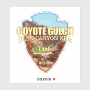 Coyote Gulch (Pfeilspitzen) Aufkleber