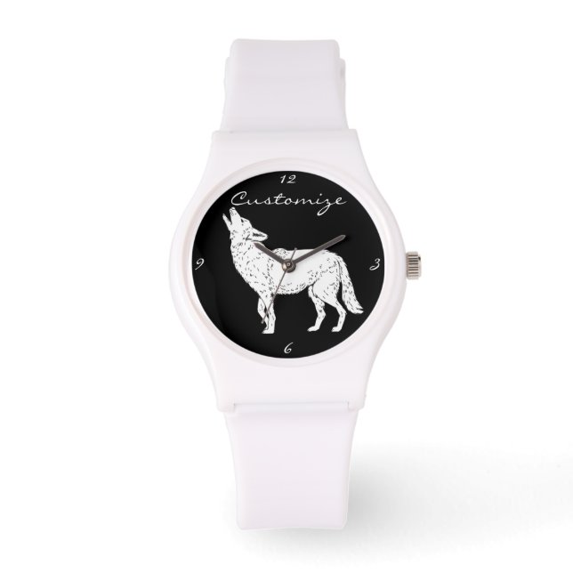 Coyote Howling Thunder_Cove Armbanduhr (Vorderseite)