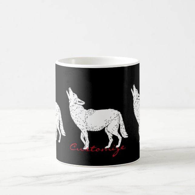 Coyote Howling Thunder_Cove Kaffeetasse (Mittel)
