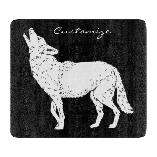 Coyote Howling Thunder_Cove Schneidebrett (Vorderseite)