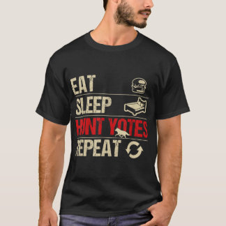 Coyote Hunting Eat Sleep Hunt Yotes wiederholen T-Shirt