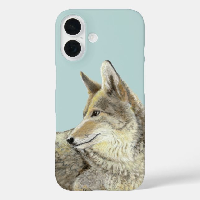 Coyote iPhone 16 Hülle (Rückseite)