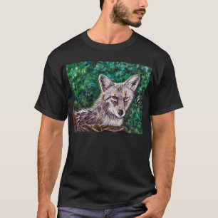 Coyote-Malerei im Hinterhof T-Shirt