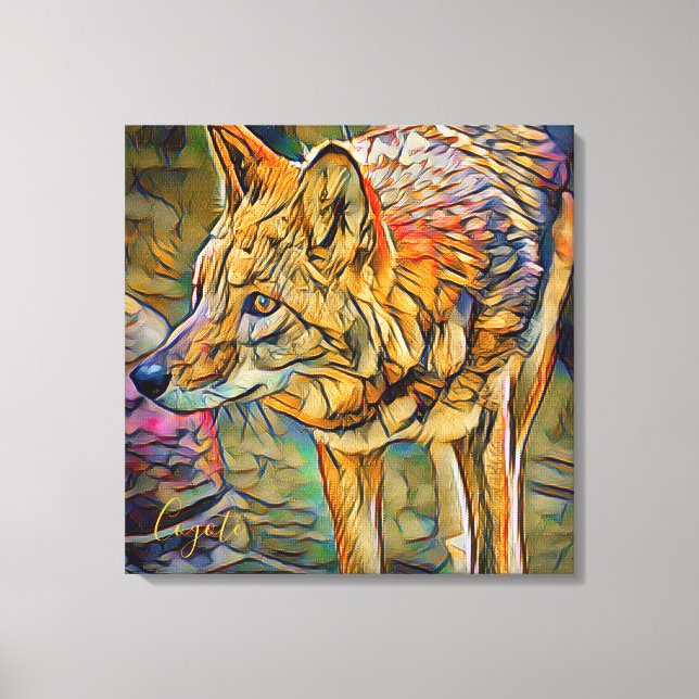 Coyote [Premium Canvas] Leinwanddruck (Vorderseite)