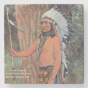 Coyote Running Steinuntersetzer