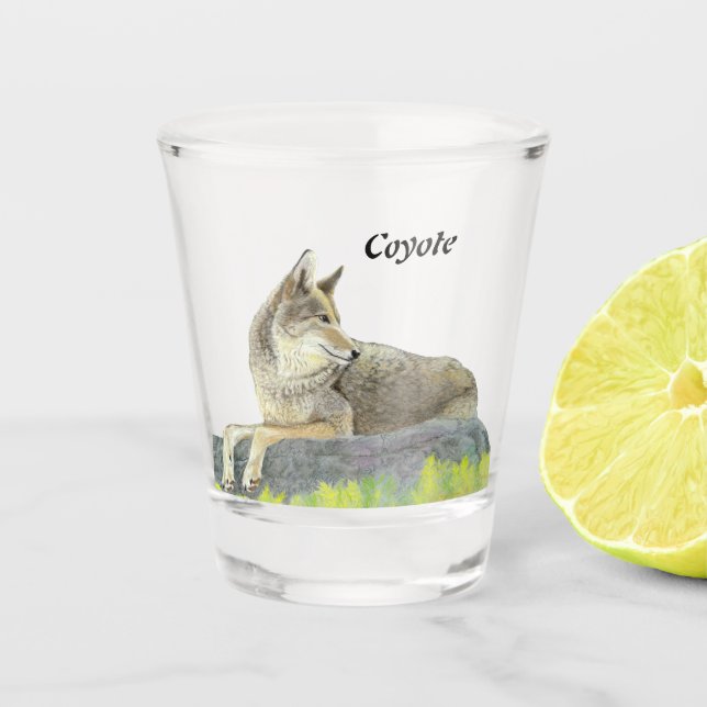 Coyote Schnapsglas (Vorderseite)
