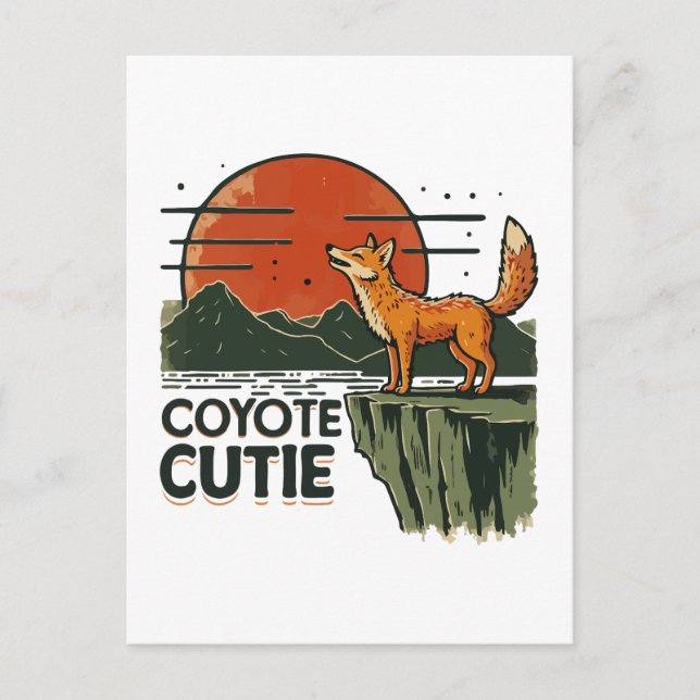 Coyote Süsse Postkarte (Vorderseite)