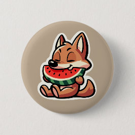 Coyote Watermelon Button