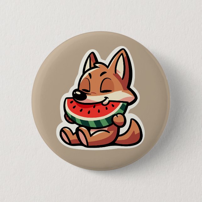 Coyote Watermelon Button (Vorderseite)