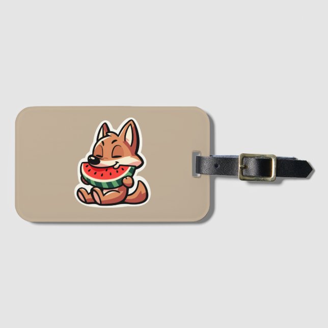 Coyote Watermelon Gepäckanhänger (Vorderseite (Horizontal))