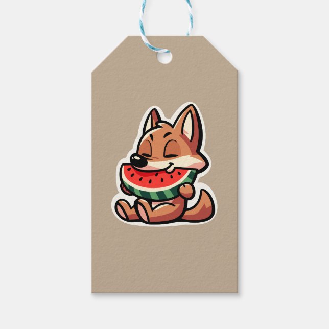 Coyote Watermelon Geschenkanhänger (Vorderseite)