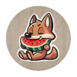 Coyote Watermelon Schneidebrett