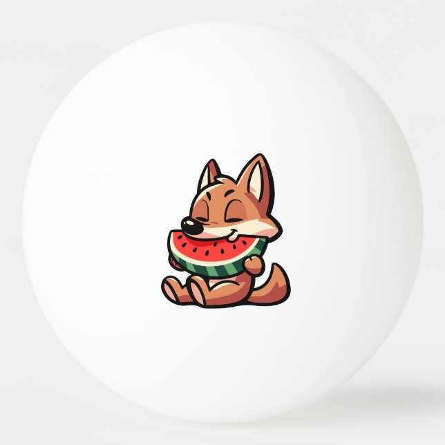 Coyote Watermelon Tischtennisball (Vorderseite)