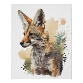 Coyote Wildlife Wine tasting in der Fattoria Poster