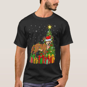 Coyote Xmas Holiday Santa Coyote Weihnachtsbaum T-Shirt