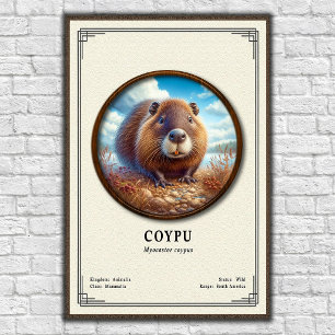 Coypu-Zoologie-Serie Poster