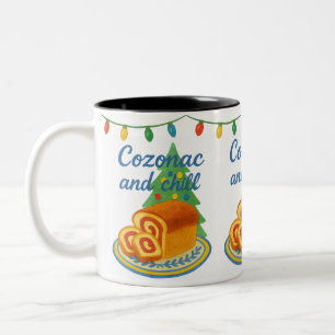 Cozonac und Chill Rumänischer Urlaub Zweifarbige Tasse
