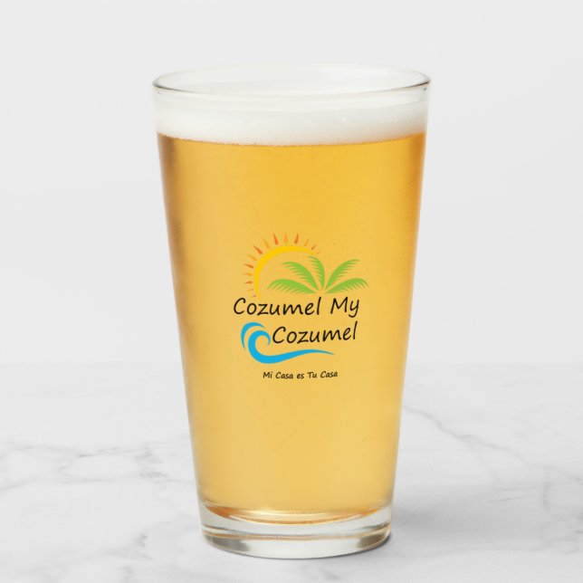 Cozumel-Bierglas Glas (Vorne (Gefüllt))