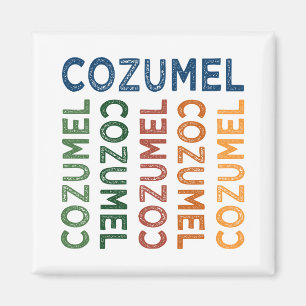 Cozumel Cute Colorful Magnet