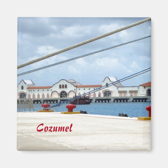 Cozumel Dockside Magnet (Vorne)