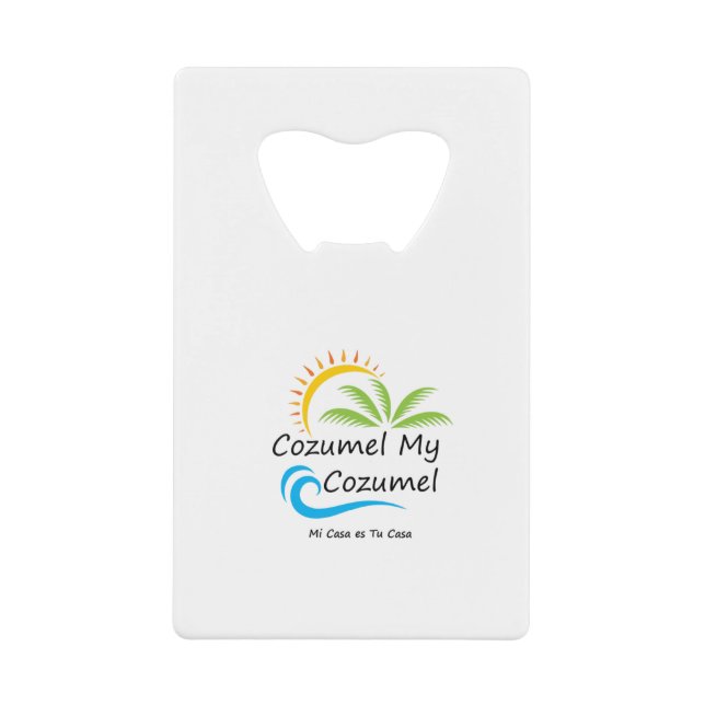 Cozumel Kreditkarte Flaschenöffner (Vorderseite)