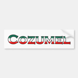 Cozumel-Logo (Text) Autoaufkleber