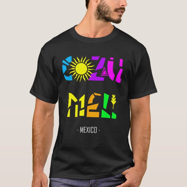 Cozumel Mexico  Vacation Beach Country Sun Swim Cr T-Shirt (Vorderseite)