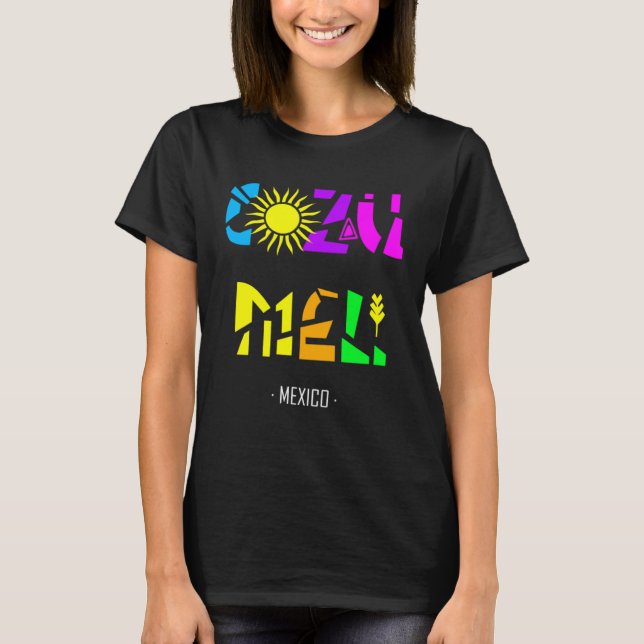 Cozumel Mexico  Vacation Beach Country Sun Swim Cr T-Shirt (Vorderseite)