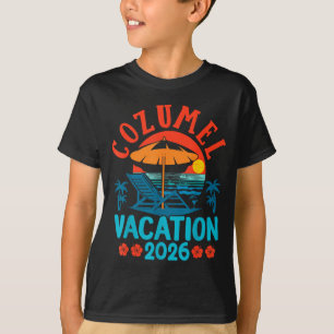 Cozumel Mexiko 2026 Familienurlaub Strand Sommer V T-Shirt